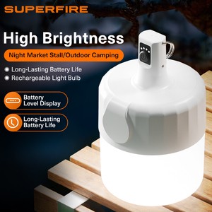 Mini Outdoor Rechargeable LED Camping Light With Handle Hook White Light For Gardens & Camping Ultimate Flexibility