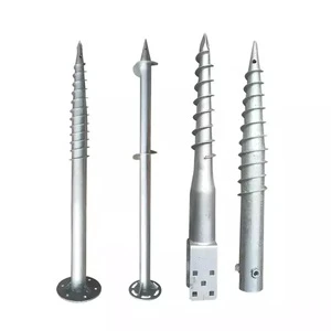 Ground Screw Anchor Pile Large Quantity Hardware For Solar Mounting System