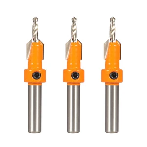 Yusheng Deep-Hole Drill Woodworking Hole Opener Milling Cutter Countersink Drill Self-Tapping Screw Tap Alloy Step Drill 8mm