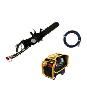 Deckwell DS12 Top-Grade Stainless Steel Hydraulic Diamond Chain Saw for Concrete/Asphalt/Hard Rock Designed for Long-Lasting Use