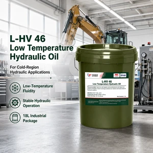 ISO VG 46 Hydraulic Oil L-HV 46 Low Temperature Fluid For Outdoor Industrial Equipment 18L