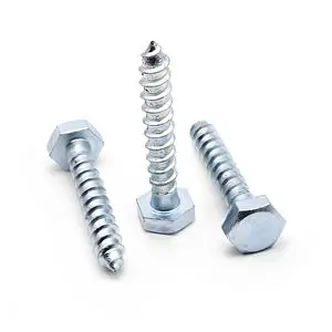 Zinc Plated Hex Head Self Tapping Wood Screw Carbon Steel Hexagon Lag Wood Screw