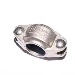 Good Quality 316 304 Victauliceuro Grooved Coupling Stainless Steel Grooved Rigid Flexible Coupling Double Bolt Hose Pipe Clamp