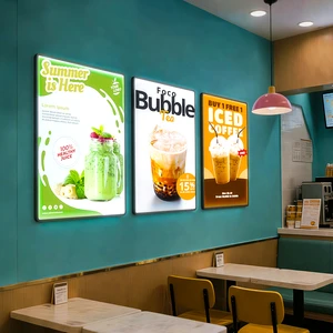 Custom Led Menu Light Box,light Menu Box,Ultra-Thin LED Light,Movie Poster Display Led Light Box,Led Poster Frame Light Box