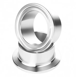 Food Grade Pipe Weld Ferrule Supplier 304 316L Stainless Steel Sanitary Tri Clover Clamp
