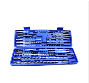 20PCS SDS Plus Rotary Power Hammer Drill Bits Tool Set in Plastic Tool Box for Concrete With High Quality