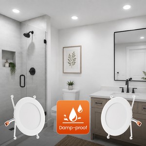 6 Inch ENERGY STAR UL-Listed Dimmable LED Downlight Retrofit Baffle Recessed Light Kit Fixture 5CCT LED Home Downlight