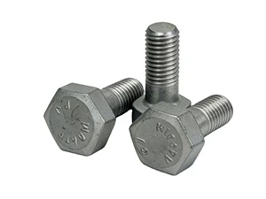 ASTM A490 Grade M16/M20 Alloy Steel Dacromet Hex Head Bolts & Nuts With UNC Thread And Washers For Construction