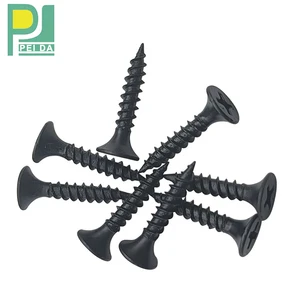 Galvanized Gypsum Coarse Thread Grey Drywall Screws 1 1/4
