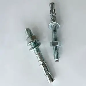 Carbon Steel Through-bolt Concrete Wedge Anchor, Heavy-duty Expansion Wall Anchor.