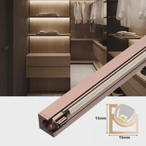 12V Led Cabinet Light Bar Surface Mounted Rotatable Adjustable Angle Wardrobe Line Light Wine Cabinet Display Cabinet Layer Lamp