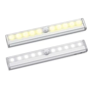 Hot Selling Battery Powered Security Cabinet Lighting 10 Led Motion Sensor Closet Light