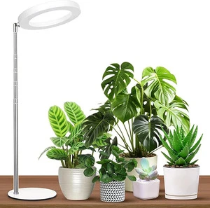 Adjustable LED Desktop Grow Light with Full Spectrum 16cm/63 Inches Floor-Standing Base Grow Light for Indoor Plants