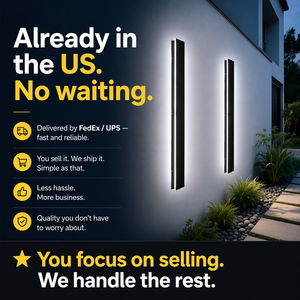 Long Outdoor LED Wall Lights, 3000K Wider Coverage IP65 Waterproof Black Sconce Lights, Exterior Fixtures for House Garage