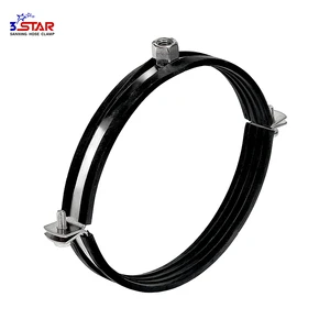 Steel Hanging Rubber Pipe Clamp Stainless Steel 4