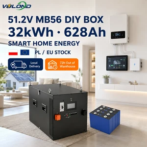 EU Stock Local Delivery MB56 DIY BOX KIT 16S 51.2V 628Ah 30KWh LiFePO4 Battery DIY Solar Energy Storage Battery Case