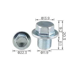 1AC073 Car Metal Screws Bolts Auto Metal Fasteners and Clips for Oil Pan
