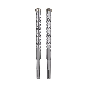 DDUF SDS Plus 4-Cutter Concrete Drill Bit with Cross Tips-High Strength Carbide Masonry Bit for Fast and Precise Drilling