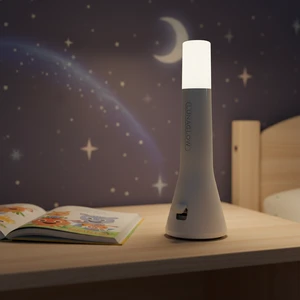 Space-Saving Mini LED Night Light with Dual Warm/Cool Light Battery Included Dimmable for Camping & Home Use