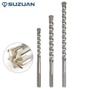 6-Cutter SDS MAX Electric Hammer Drill Bit High-Speed Durable Carbide Tipped Concrete Masonry Drilling