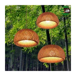 Decorative interiors glow with bamboo lamp handmade unique design giving eco lighting for homes resorts restaurants and interior
