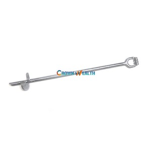 Single Double Triple Strand No Wrench Guy Wire Ground Helix Stakes Screw Anchor For Utility Pole