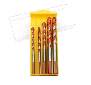 Hot Selling Multipurpose Steel Hex Shank Drill Bits with YG6X Coating 135 Point Angle for Glass Tile Porcelain Brick Drilling