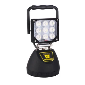 27W 1800 Lumens Flood Beam Handheld 4x4 Work Light IP65 DC AC Rechargeable Outdoor Site Workshop Garage Inspection 4WD Off Road