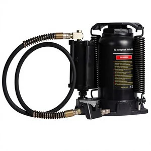 12 Ton Air Operated Hydraulic Steel Bottle Jack Pneumatic Lifting Tool 460mm Max Height for Heavy Vehicle Truck Workshop Repair