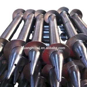 Manufacture Hot Galvanized Ground Screw Pole Anchor For Solar Project