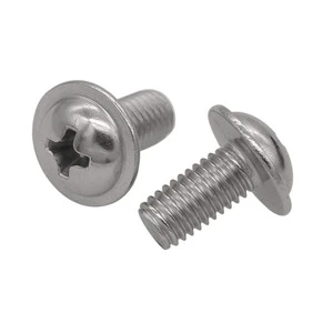 Stainless Steel DIN967 Cross Recessed Pan Head Screws With Collar