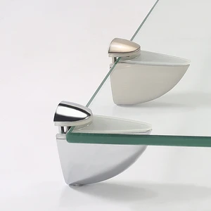 Durable Zinc Alloy Fish Mouth Partition Bathroom Shelves Modern Design Glass Fixing Clip Bracket G Clamp Olecranon Glass Clip