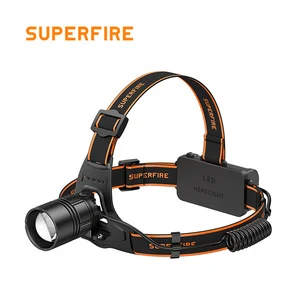 OEM Zoom Focus Headlamp High Power Adjustable Rechargeable 1900 Lumens IP54 5 Modes Camping Head Light Riding Running Headlamps