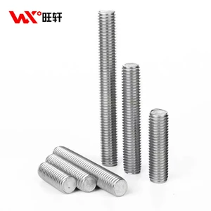 High Strength Hardware Fasteners Construction Engineering Stainless Steel 304 316 A2 A4 DIN 975 Threaded Rod Stud Bolt