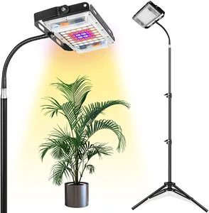 Grow Light with Stand Full Spectrum 150W LED Floor Plant Light for Indoor Plants Grow Lamp with On/Off Switch