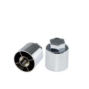 BS-NL1034 Wheel Lug Nut Cover Screw-on M22*1.5 ABS Plastic with Chrome