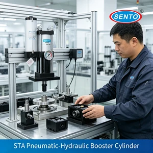 STA-80-200-10-8T Original Manufacturer Pneumatic Hydraulic Cylinder Space Saving High Efficiency