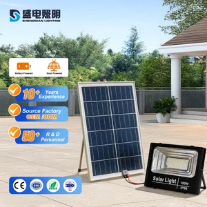 High Power Outdoor Lighting 100w 200w Solar Led Flood Light Outdoor 400w with Motion Sensor