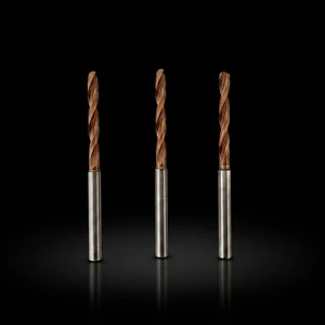 Solid Tungsten Carbide Internal Cooling Drill Bit 2 Flute CNC Twist Drill for Metal Drilling