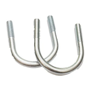 Factory Supply Galvanized M8 M10 U-bolt Pipe Clamp