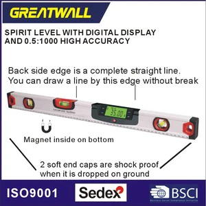 Spirit Level with Digital Display and High Accuracy 0.5:1000