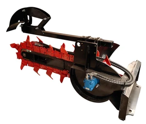 Chain Saw Trencher Skid Steer Loader Attachment Farm Slit Trenching Universal