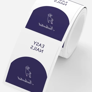 Custom Print Vinyl Adhesive bar Code square Label Paper Product Sticker White Food Label Stickers