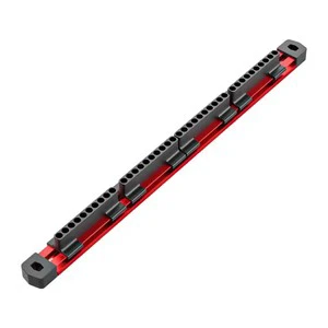 OEM Magnetic Screwdriver Bit Organizer Rack 40 Holes Aluminum Alloy Storage Holder for 6.35mm Drill Bits Space Saving Tool
