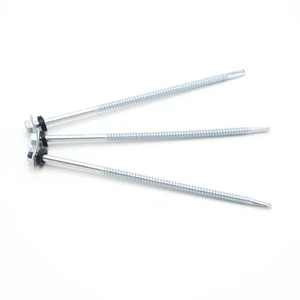 Direct Sale Self Tapping Screw with Rubber Washer Hexagonal Washer Head Self Drilling Fine Screw
