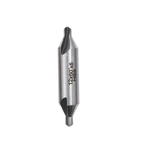 Customizable HSS M2 Bright Coated CNC Milling Cutter Tool with 60 Point Angle End Mill & Center Drill a Type and B Type
