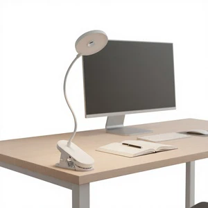 Rechargeable Clip-on LED Reading Lamp ABS Body Eye Protection Dimmable 3000K-6500K Long Battery Life for Book Lovers Study Room