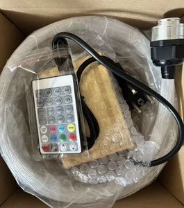 AC220v/110v 16W/32W RGBW LED Fiber Optic Lights with Aluminum Body 1.0mm Diameter Fiber Optic Star Light Kit