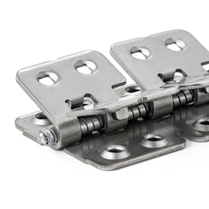 Turkish Manufacturer Selflex High Quality Hinged Fastener R2 316 Stainless Steel MR04C-SS-1000 40mm Length 10 Stripes for Rubber