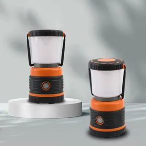 Portable Battery Powered LED Camping Lantern with Handle for Outdoor Tent Hiking and Emergency Use